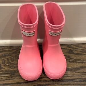 Hunter Kids Bright Pink Rain Boots